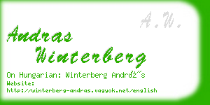 andras winterberg business card